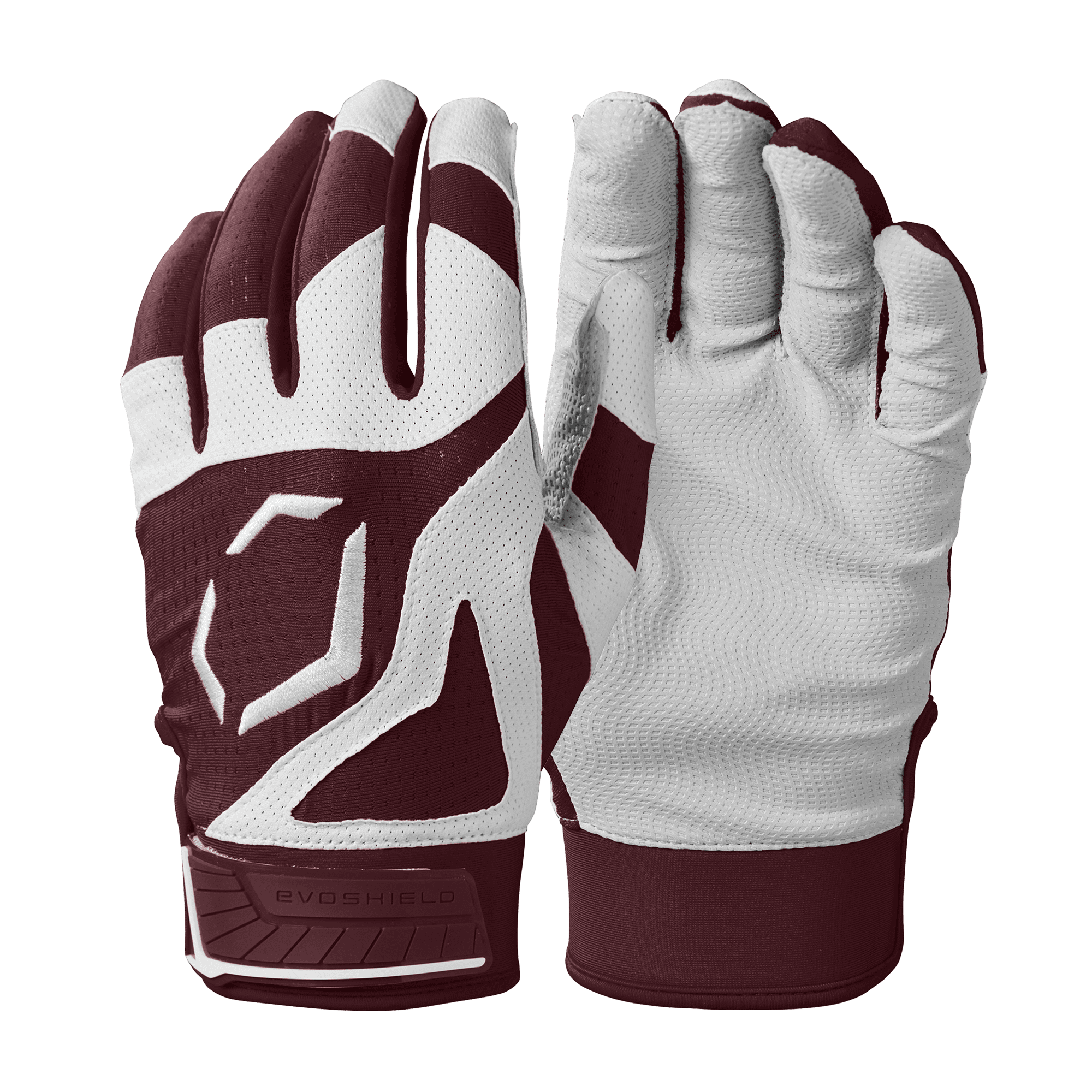 Evoshield SRZ-1 Adult Batting Gloves, Maroon - Medium