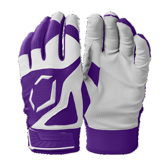 Evoshield SRZ-1 Adult Batting Gloves, Purple - Small