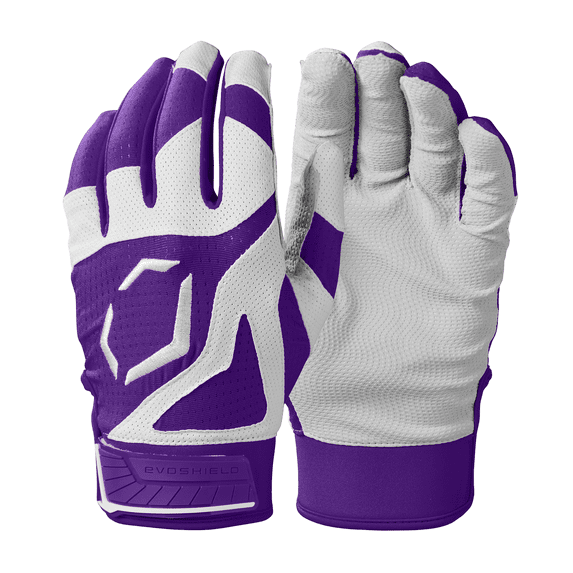 Evoshield SRZ-1 Youth Batting Gloves, Purple - Small