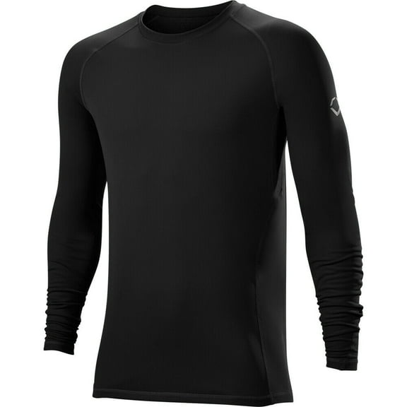 Evoshield Men's Winter Ball 2.0 Long Sleeve Training Shirt Black 2XL