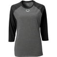 thumbnail image 1 of Evoshield Women's 3/4 Sleeve Fastpitch Softball Shirt Grey/Black M, 1 of 4