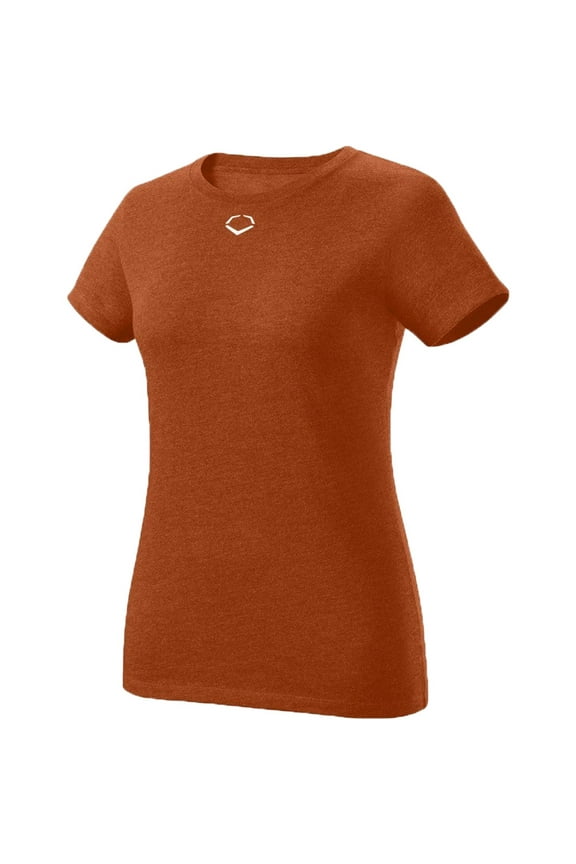 Women's Blended Softball T-Shirt Burnt Orange XL
