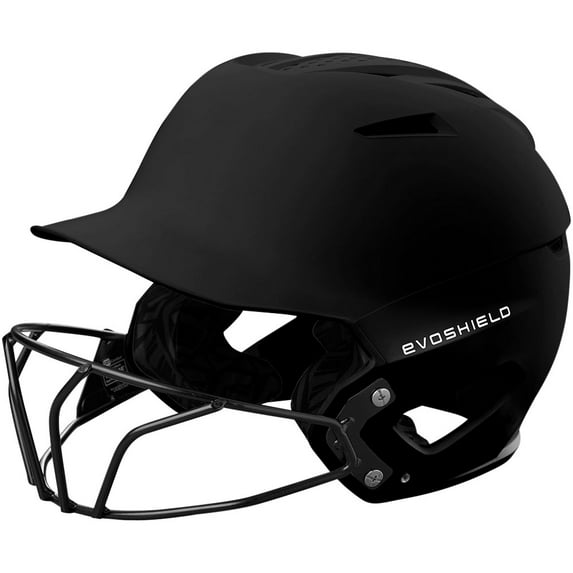 Evoshield Xvt 2.0 Matte Batting Helmet W/Facemask Black Small/Medium