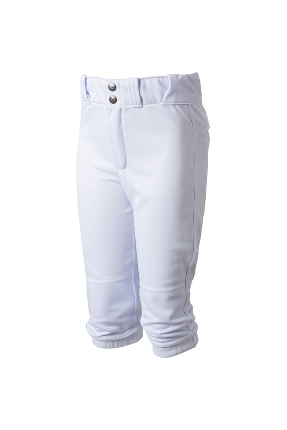 Youth Driven Doubleknit Knicker Baseball Pants White L