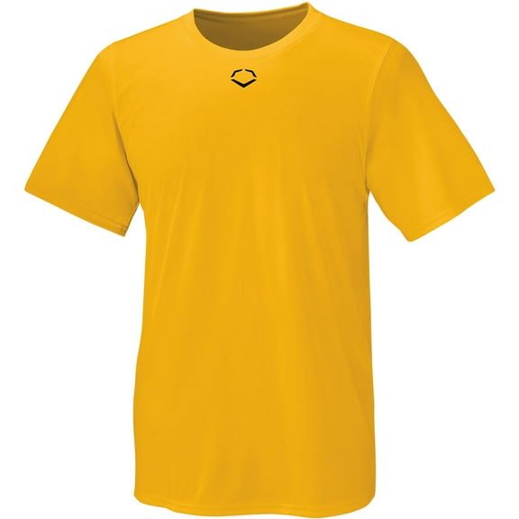 Evoshield Men's E306 Tech Baseball T-Shirt Gold/Black M