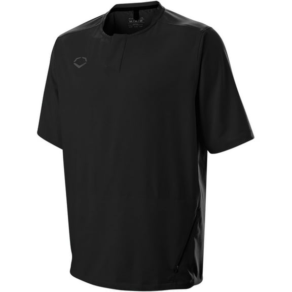 Evoshield Men's Impak Short Sleeve BP Baseball Training Jacket Black S