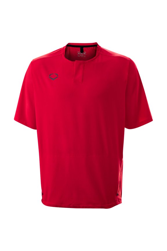 Men's Impak Short Sleeve BP Baseball Training Jacket Scarlet S