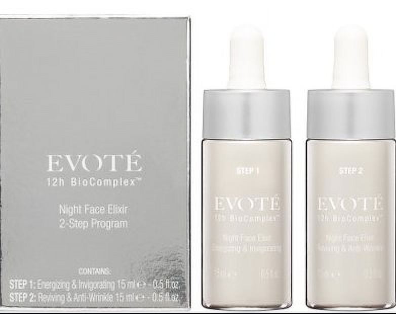 Evote System Evote 12h BioComplex 2-Step Night Face Elixir System - Walmart.com