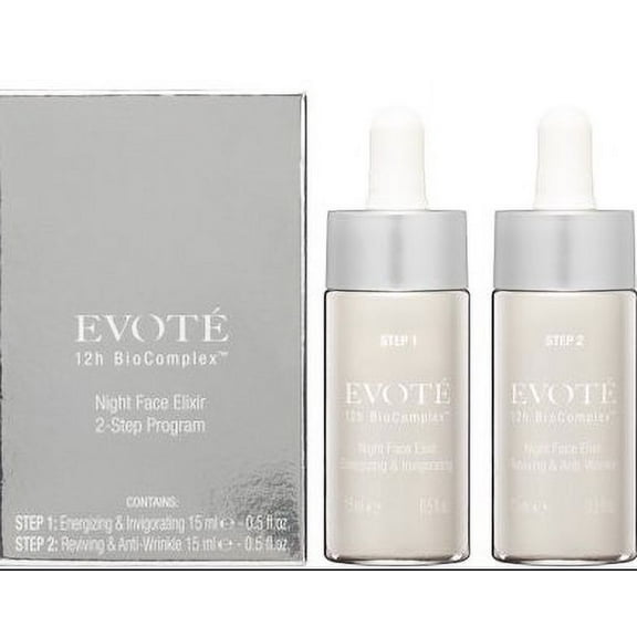 Evote 12h BioComplex 2-Step Night Face Elixir System