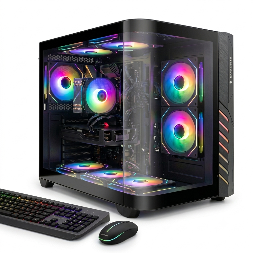 Gaming PC Computer Desktop Intel i7 Xeon E5 3.20GHz Radeon RX580