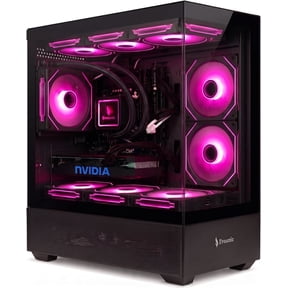 Evounic Prebuilt Gaming PC Liquid Cooled Desktop Computer Ryzen 7 5800X RTX 4060 16GB DDR4 RAM 1TB NVME SSD WiFi 6 BT5.4 650W WIN11 ARGB 9Fan,VR Ready