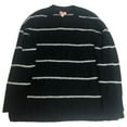 thumbnail image 1 of Evri Womens Plus Lightweight Fuzzy Black & White Stripe Sweater 4X, 1 of 2