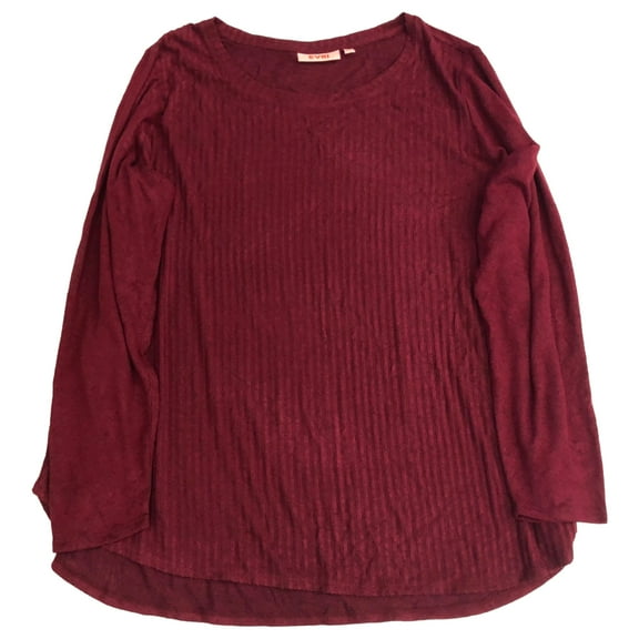 Evri Womens Plus Size Lightweight Sweater Soft Red Speckle 3X