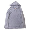 thumbnail image 1 of Evri Womens Plus Size Soft Ribbed Purple Lavender Hoodie Sweater 0X, 1 of 2