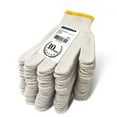 thumbnail image 1 of EvridWear 10 Pairs Pack White Cotton Polyester String Knit Ultralight Work Gloves, Adults, 1 of 12