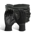 thumbnail image 1 of EvridWear 12 Pairs Ultralight Polyurethane PU Coated Breathable Garden Work Safety Gloves (Black L), 1 of 8