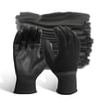 thumbnail image 1 of EvridWear 12 Pairs Ultralight Polyurethane PU Coated Garden Work Safety Gloves (Black XL), 1 of 8