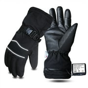 EvridWear 9 Hours Heated 3M thinsulate Thermal Gloves with 2 Rechargeable Battery (Sizes L Black), 1 Pair