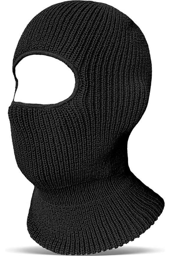Balaclava Face Mask, Thermal Winter Ski Mask for Cold Weather, Men Women (Black)
