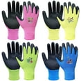 thumbnail image 1 of EvridWear Children Kids Gardening Latex Painting Work Gloves, S (5-7yr), Multi-color, 1 of 6