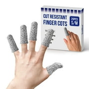 EvridWear Cut Resistant Finger Cots, Reusable Toe Thumb Protector S/M 20 Pcs