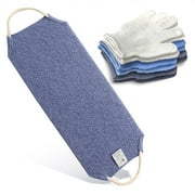 EvridWear Exfoliating Back Scrubber with Handles for Body Shower Deep Cleans Skin Adult Men Women One Size