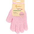 thumbnail image 1 of EvridWear Exfoliating Bath Gloves for Woman Girl 1 Pair Moderate (Pink), 1 of 14