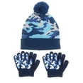 thumbnail image 1 of EvridWear Kids Children Boys Girls Magic Grip Winter Fall Gloves and Hat Set for Cool Cold Weather (2 Pairs Glove + 1 Hat), 1 of 9