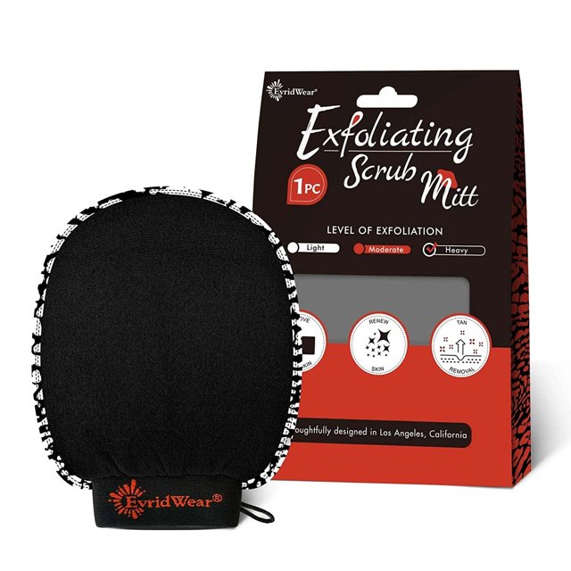 EvridWear Korean Exfoliating Kessa Mitts Microdermabrasion, Glove