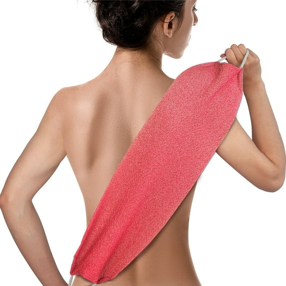 EvridWear Pink Exfoliating Back Scrubber for Shower Women Adult One Size