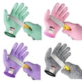 thumbnail image 1 of Evridwear Children Kids Cut Resistant Gloves, Food Grade, Level 5 Protection, HPPE (M (8-11YRS), Multi-color), 1 of 7