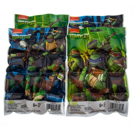 Evriholder 4pk Reusable Teenage Mutant Ninja Turtles Cold Packs for Kids Injuries First Aid, TMNT