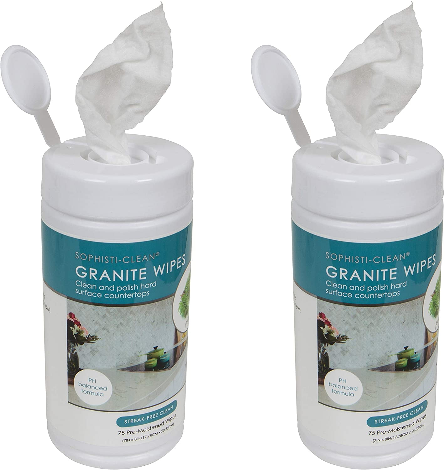 Evriholder SophistiClean Granite Wipes 75 Count, PreMoistened
