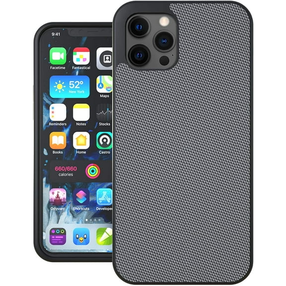 Evutec Ballistic Nylon Case for iPhone 12 Pro Max Heavy Duty AFIX+ - Gray
