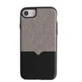 thumbnail image 1 of Evutec Unique Heavy Duty Case Compatible with iPhone 6/6s/7/8, Premium Leather + TPU Shockproof Interior Slim Protective phone cover-Canvas/Black (AFIX+ Magnetic Mount Included), 1 of 7