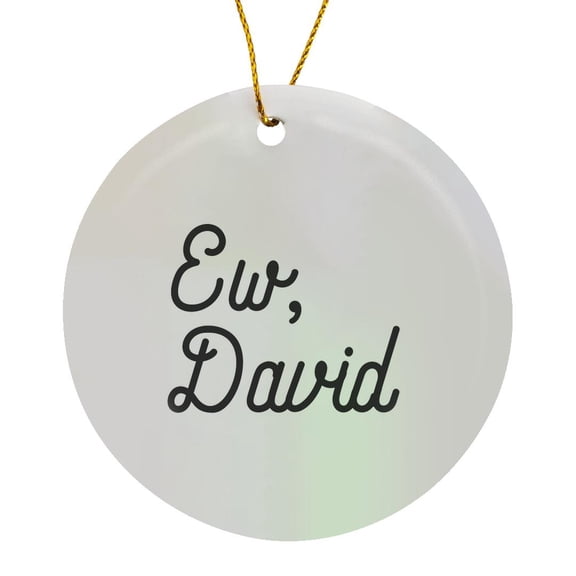 3drose, Ew David, Circle Porcelain Ornament