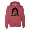 thumbnail image 1 of Ew David Funny Schitt's TV Quote Fan Gift Pop Culture Unisex Graphic Hoodie Sweatshirt, Vintage Heather Red, Small, 1 of 3