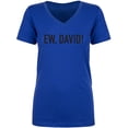 thumbnail image 1 of Ew, David! Womens V-Neck T-Shirt, 1 of 2