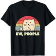 thumbnail image 1 of Ew, People Cat Shirt Vintage Funny Cat Lover Gift, Black Cat T-Shirt, 1 of 5