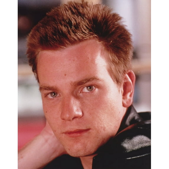 Ewan McGregor Portrait in Black Leather Jacket Photo Print (24 x 30)