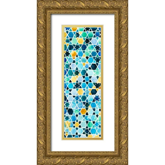 Ewer, Rebekah 11x24 Gold Ornate Wood Framed with Double Matting Museum Art Print Titled - Snow Day I