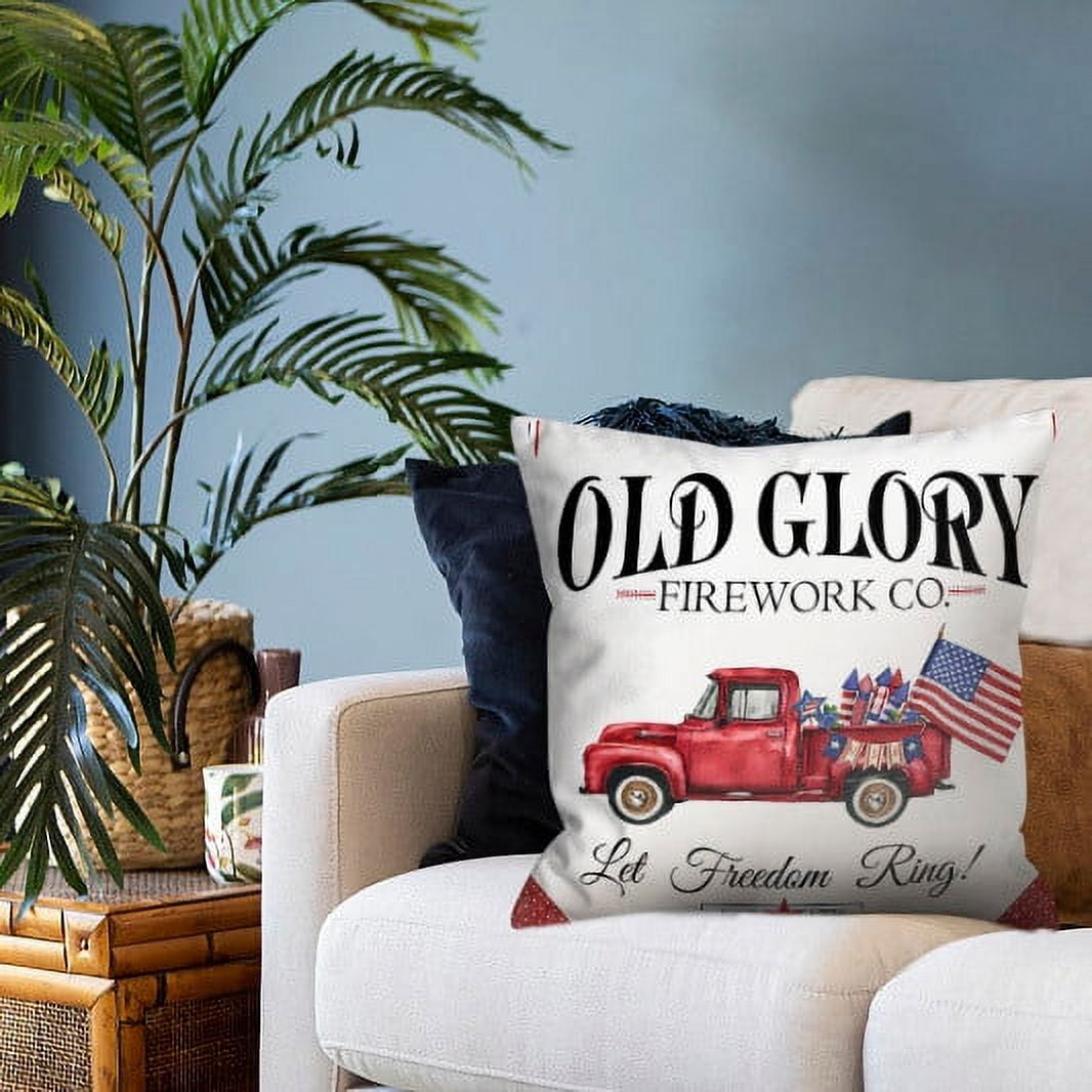 Ewgqwb Clearance Throw Pillow Covers 4th of July Independence Day 4th