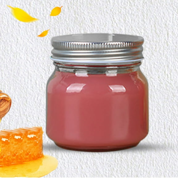 Ewgqwb Glass&Bottle Wide Mouth Mason Cup Fruit Canned Cup Handmade Juice Jar Sealed Drink Bottle