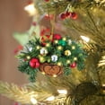 Ewgqwb Ornament Hangs Christmas Hanging Basket Flower Ring Pendant