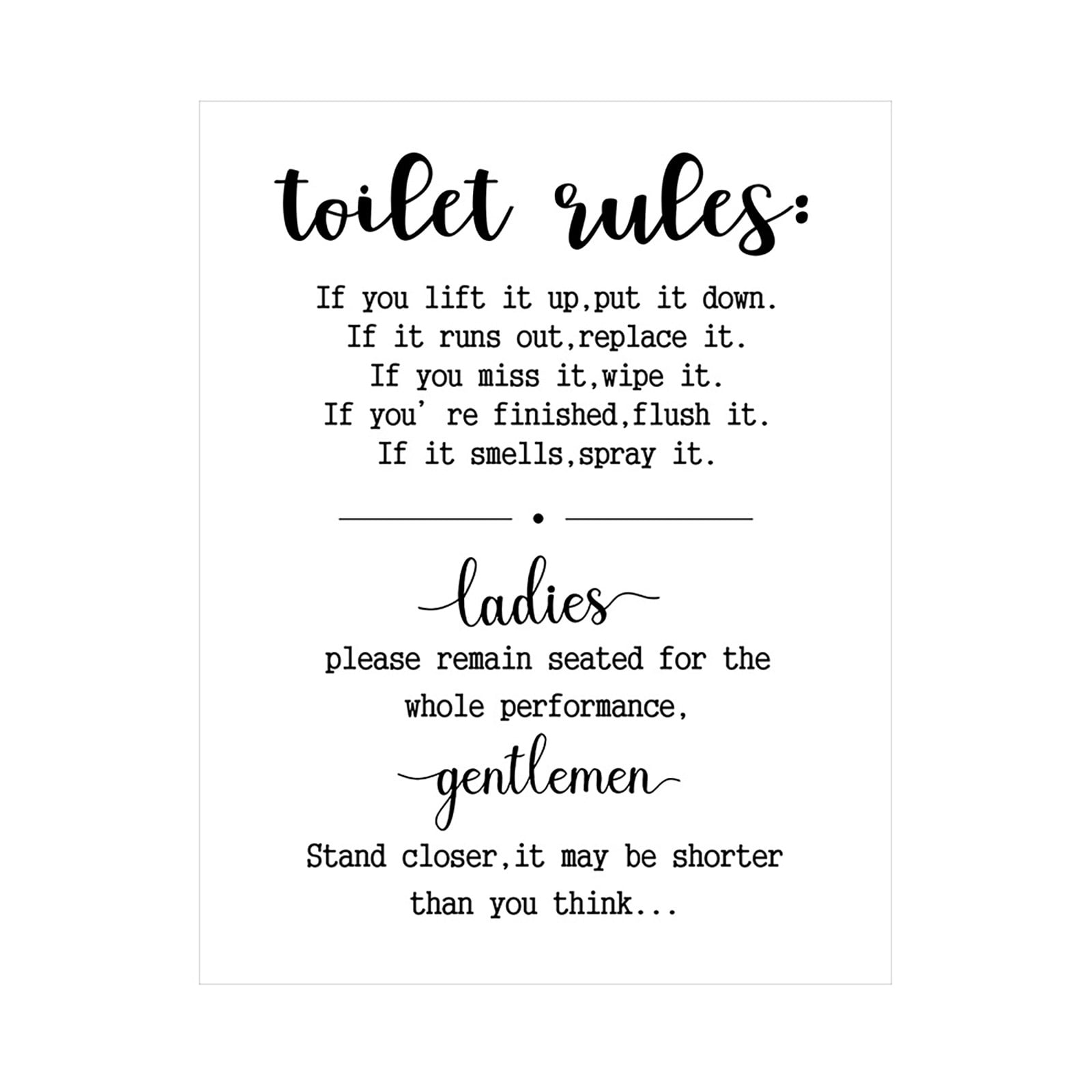 Ewgqwb Ornament Hangs Toilet Canvas Painting Core Home Decoration