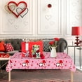 Ewgqwb Table Flag Valentine's Day Valentines Day Tablecloth Valentines