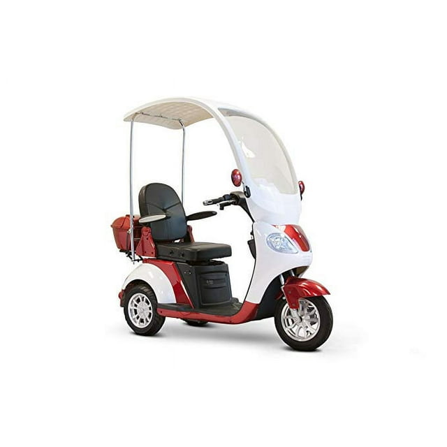 Ewheels Ewheels Luxurious Electric Oversized Scooter with Full Canopy Red