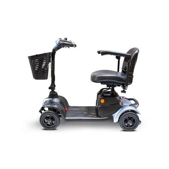 Ewheels Medical Lightweight 4 Wheel Electric Travel Blue Scooter