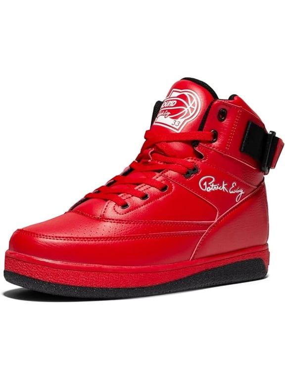 Ewing Atheltics Men's 33 HI x Orion Rebound Basketball Sneakers, Red/Black, 9