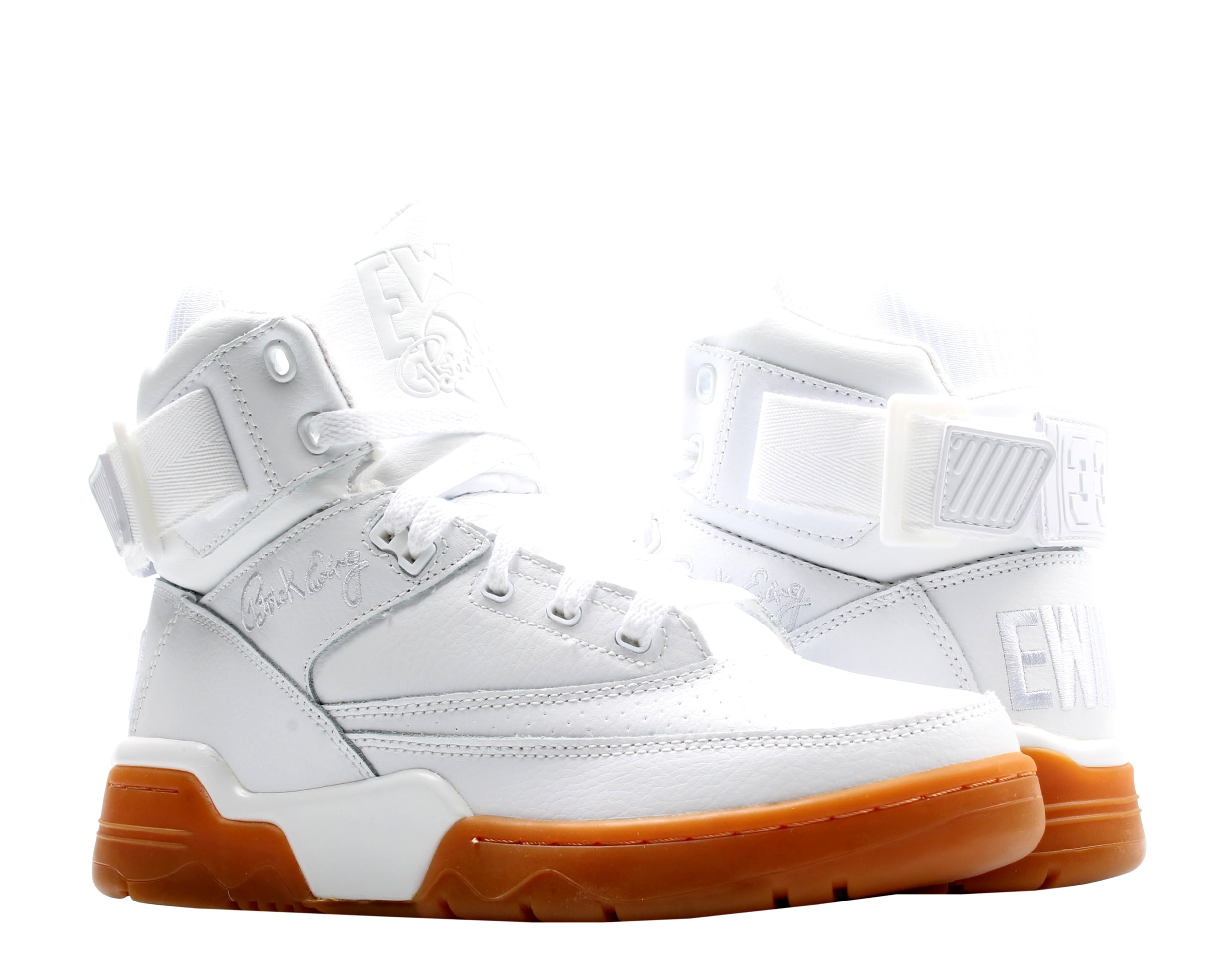 Patrick Ewing 33 Hi Men's Athletic Sneakers Basketball Shoes Knicks White  Orange
